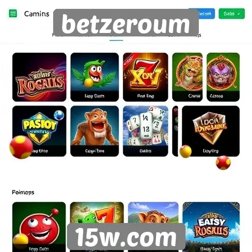 Exploração das opções de jogos disponíveis em betzeroum
